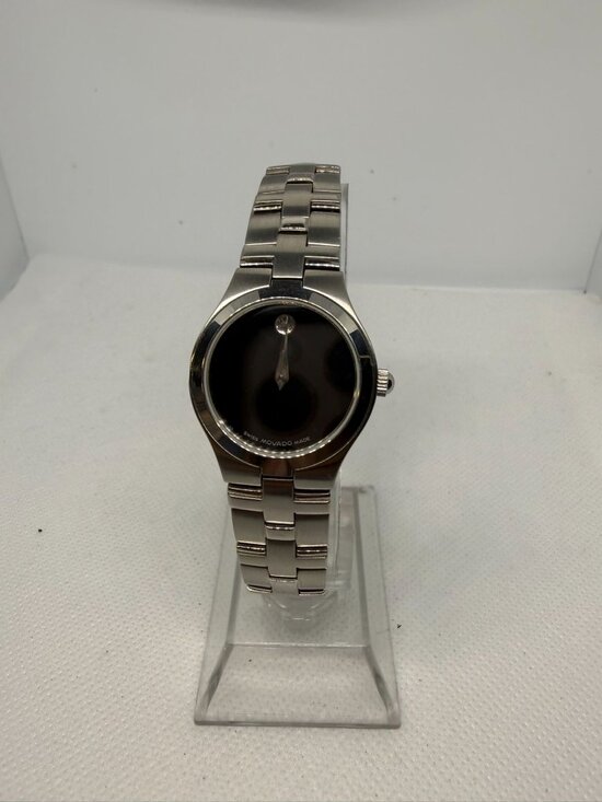 Movado Accessories - Movado Museum Women’s Swiss Made Stainless Steel Watch Black Dial Sapphire Parts